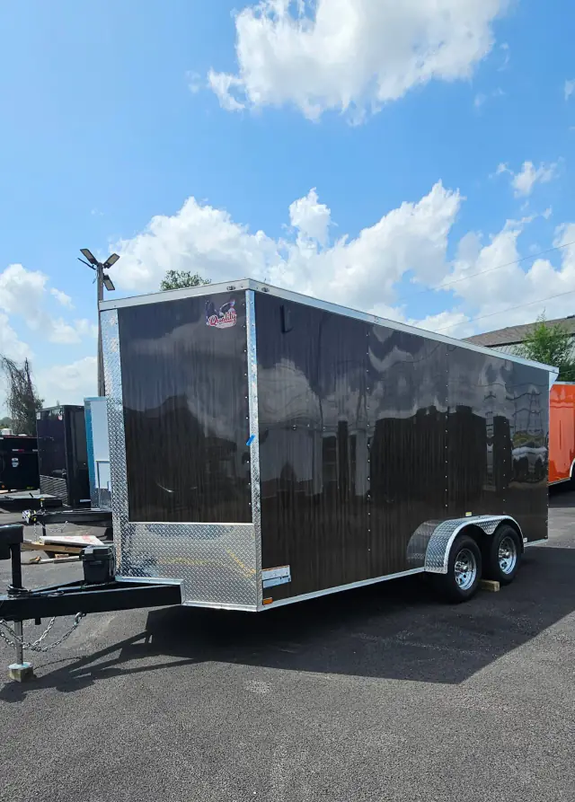 7×16TA - Cargo/Enclosed Trailer - Wood - #70063 — exterior view